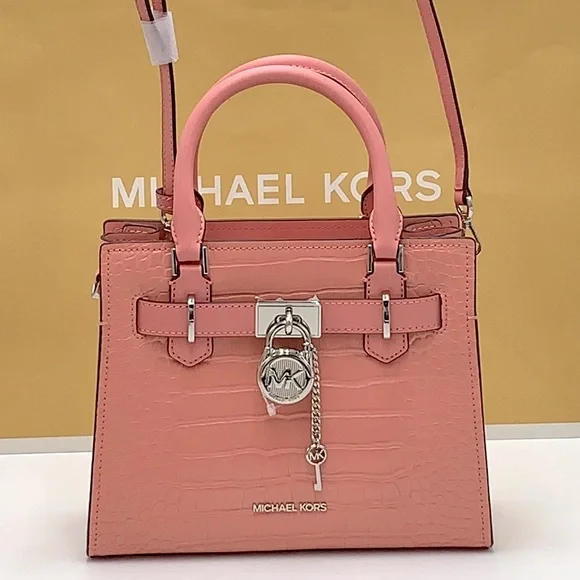 MICHAEL KORS
Hamilton Small Crocodile Embossed Faux
Satchel
Color:PRIMROSE - Picture 5 of 15